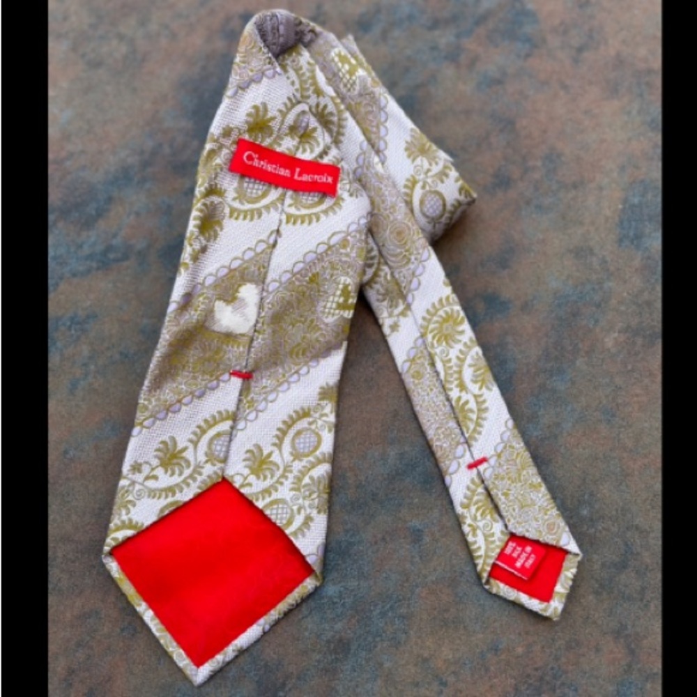 Christian Lacroix 100% Silk Tie Made in Italy